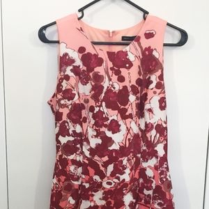 White House Black Market Pink Floral Dress